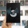 Bat In Santa Hat Christmas Card, thumbnail 1 of 5