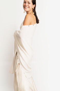 100% Pure Cashmere Poncho Wrap, 7 of 12