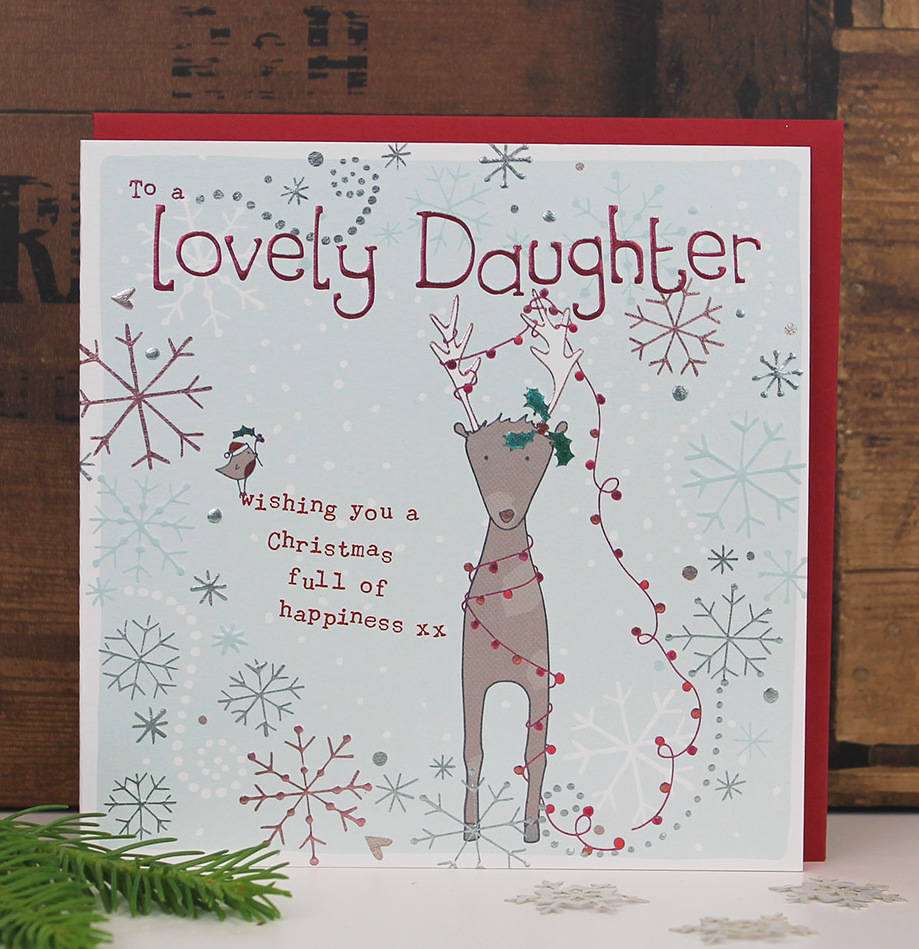 Daughter Christmas Card By Molly Mae | notonthehighstreet.com