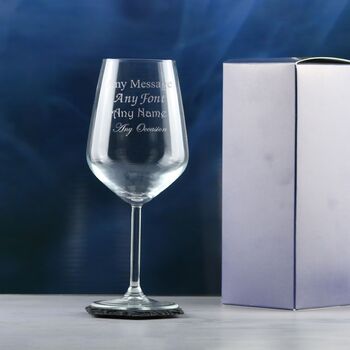 Personalised Allegra Red Wine Glass Gift Boxed, 3 of 7