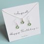 Personalised Birthday Birthstone Necklace, thumbnail 3 of 5