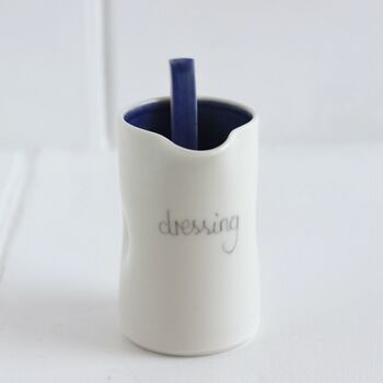 Handmade Colourful Porcelain Dressing Jug And Spoon, 7 of 12