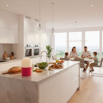 Beehive Table Lamp | Modern Ribbed Desk Light, 9 of 12