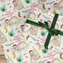 Sloth Personalised Christmas Wrapping Paper 556, thumbnail 1 of 4