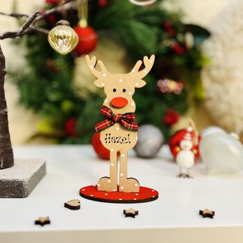 Personalised Christmas Table Place Setting Reindeer, 2 of 5