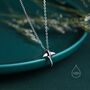 Manta Ray Pendant Necklace In Sterling Silver, thumbnail 5 of 12