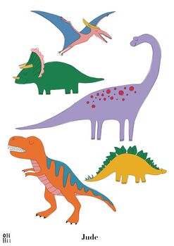 Dinosaurs Children’s Print, 3 of 5