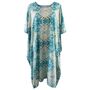 'Mia' Turquoise And Gold Paisley Kaftan, thumbnail 5 of 5