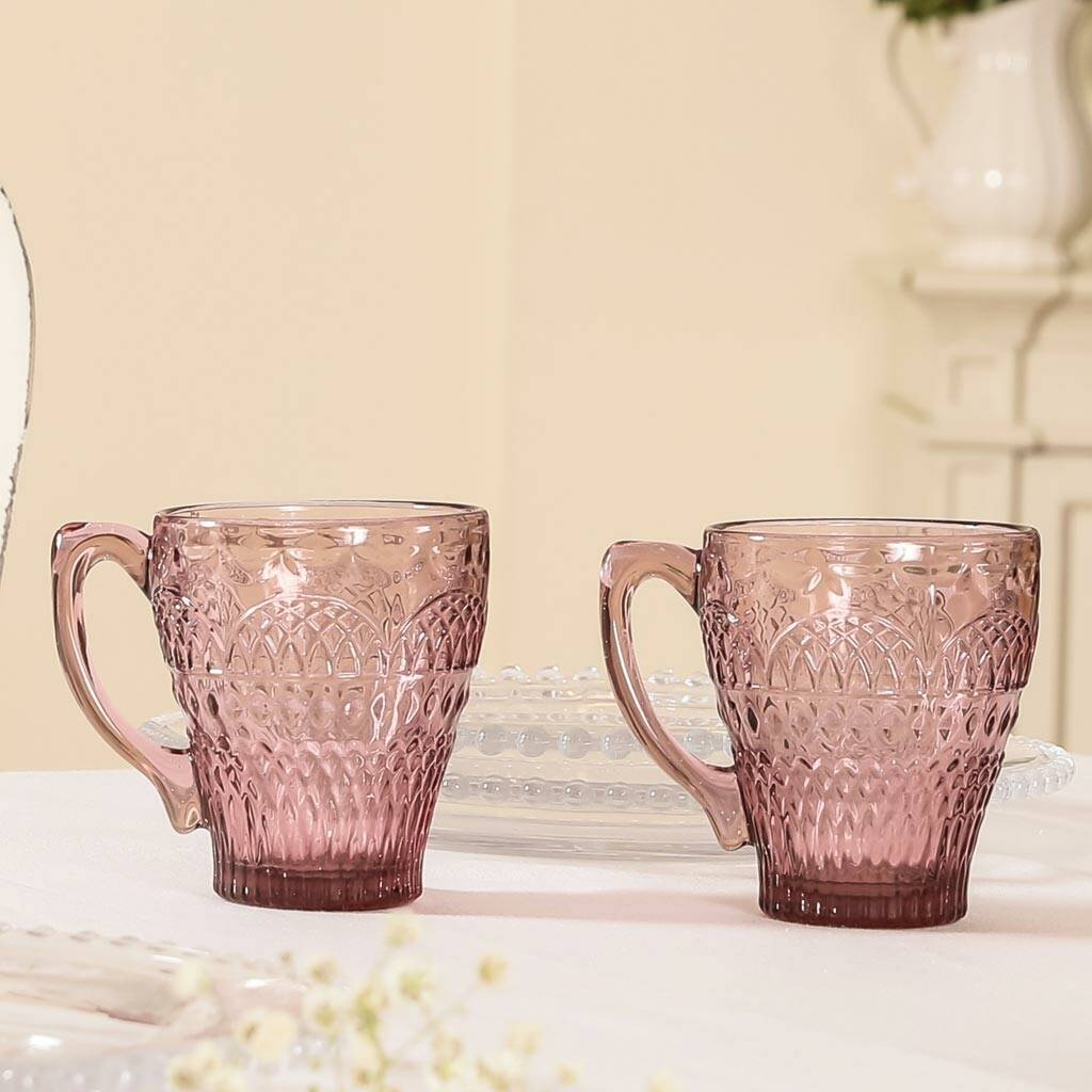 mother's day amethyst glass afternoon tea accessories by dibor