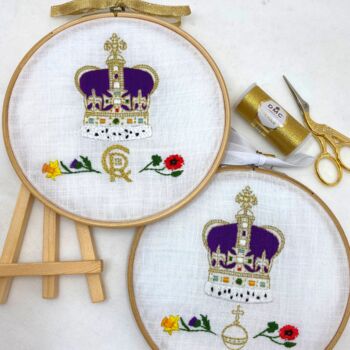 Coronation Crown Embroidery Kit, 2 of 12