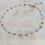 Non Tarnish Gemstone Nugget Bead Chain Necklace, thumbnail 6 of 10