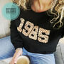 Personalised Year Sweatshirt With Personalised Initials, thumbnail 1 of 6
