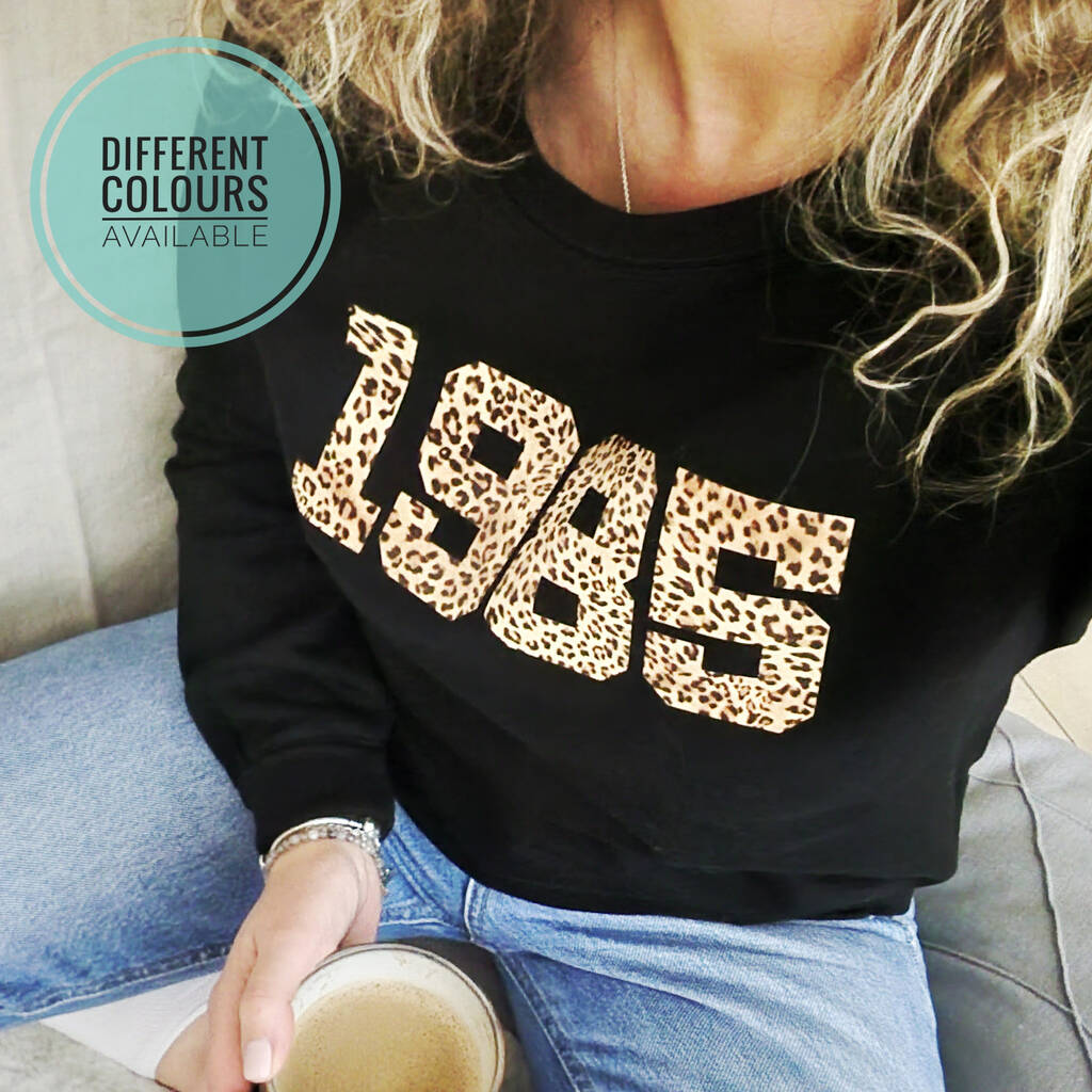 Personalised Year Sweatshirt With Personalised Initials, 1 of 6