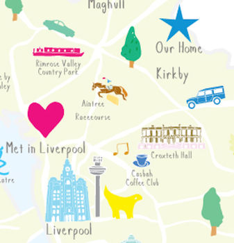 Personalised Merseyside Map: Add Favourite Places, 4 of 4