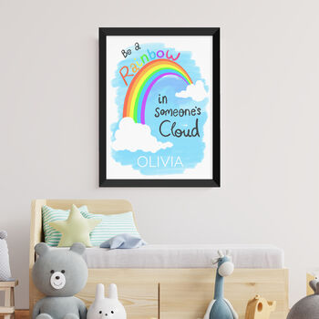 Personalised Kid's Rainbow Wall Print, 6 of 12