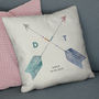 Personalised Couples Initials Arrow Cushion, thumbnail 2 of 6
