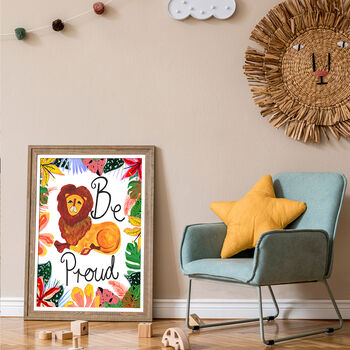Lion Be Proud Kids Print, 3 of 11