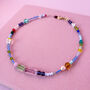 Multicolour Glass Beads Choker, thumbnail 1 of 5