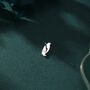 Penguin Stud Earrings In Sterling Silver, thumbnail 3 of 11