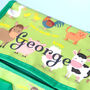 Personalised Farm Animals Green Lunch Bag, thumbnail 3 of 6