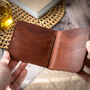 Personalised Classic Leather Bifold Wallet Six Slots, thumbnail 1 of 10