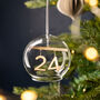 Personalised Christmas Advent Dome Bauble, thumbnail 1 of 5