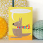 Personalised Bubble Kangaroo Card, thumbnail 1 of 3