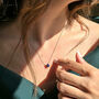Amethyst Moissanite Crystal Sterling Silver Necklace, thumbnail 2 of 6