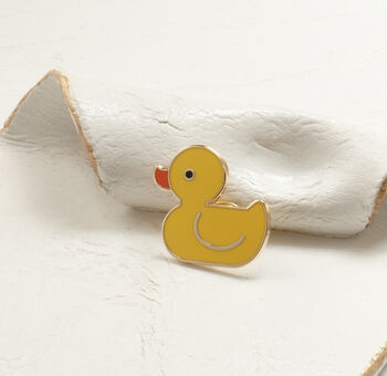 Duck Enamel Pin On Bespoke Giftcards, 2 of 12