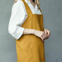 Natural Linen Pinafore Apron, thumbnail 12 of 12