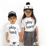 'Play Hard' Child's T Shirt, thumbnail 1 of 10