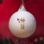 Poodle Ceramic Round Bauble, thumbnail 3 of 7