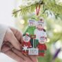 Family Personalised Christmas Decoration With Shovel, thumbnail 1 of 4