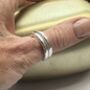 Wrap Around Solid Sterling Silver Thumb Ring, thumbnail 1 of 5