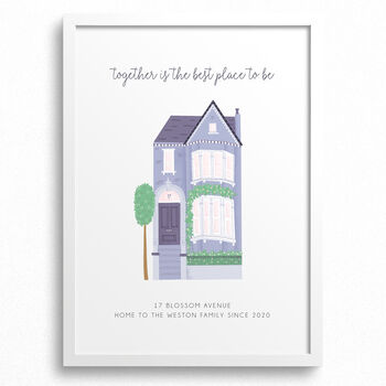 Personalised Family Home Print, 4 of 5