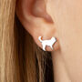 Cockapoo Sterling Silver Stud Earrings, thumbnail 2 of 8