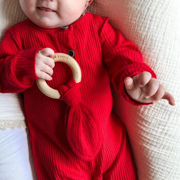 Girls Christmas Day Romper, 3 of 6