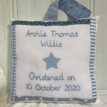 Personalised Blue Star Christening Gift, 2 of 3