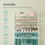Shoe Rack Shelves Stackable Shoe Storage Organiser, thumbnail 4 of 7
