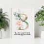 She Is Clothed In Strength And Dignity Gold Blush Print, thumbnail 2 of 6