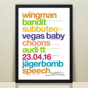 Personalised 'My Perfect Best Man' Print, 7 of 8