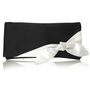 Navy And Ivory Satin Olive Clutch, thumbnail 2 of 7