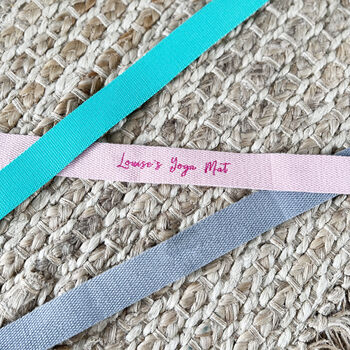 Embroidered Personalised Yoga Strap, 4 of 4