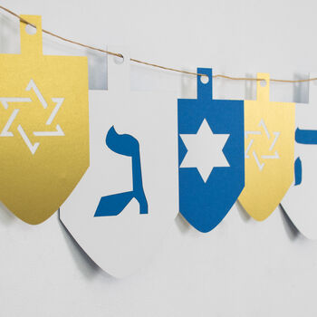 Hanukkah Dreidel Bunting, 5 of 9