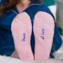 'Peace At Last' Hand Embroidered Cashmere Bed Socks, thumbnail 1 of 6