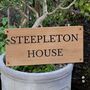 Personalised Oak House Plaque | Home Address Sign| 24cm High, thumbnail 7 of 12