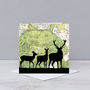 Deer Card With Richmond Park Map, thumbnail 1 of 3