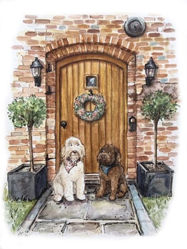 Personalised Front Door Illustration, 6 of 6