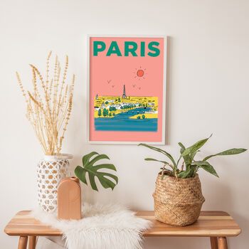 Personalised Paris Travel Illustration, 4 of 6
