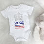 Platinum Jubilee Babygrow With Silver Crown, thumbnail 2 of 5